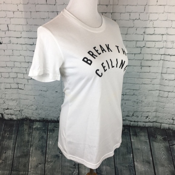 adidas NWT Women's Break The Ceiling T-Shirt Sz S empowerment feminist equality - Picture 2 of 9